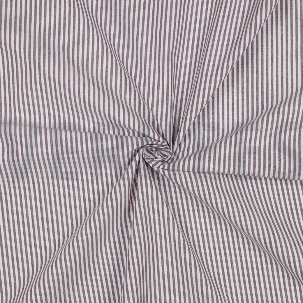 YARN DYED STRIPE 3MM AUBERGINE #3