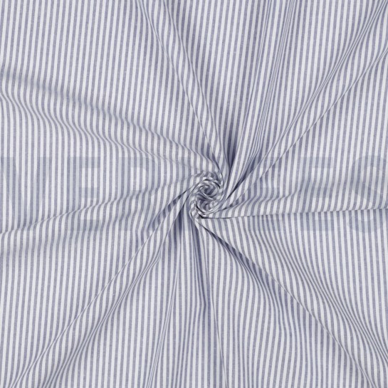 GARENGEVERFD POPLIN STREPEN 3MM LAVENDEL #7