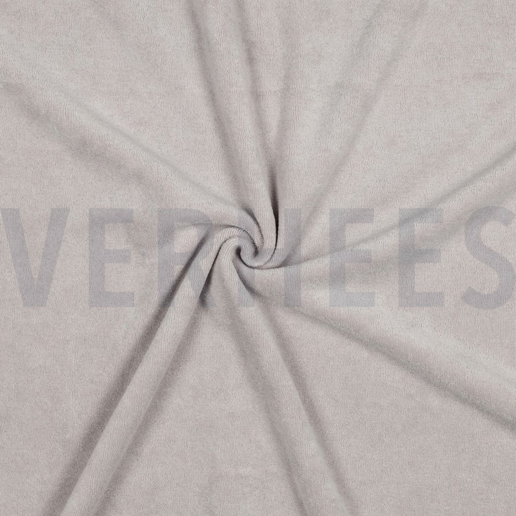STRETCH TOWELLING LIGHT GREY #3