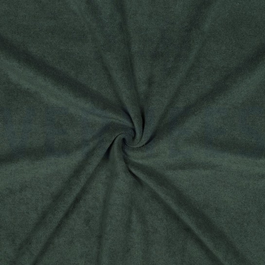 STRETCH FROTTEE DUNKELGRÜN #7