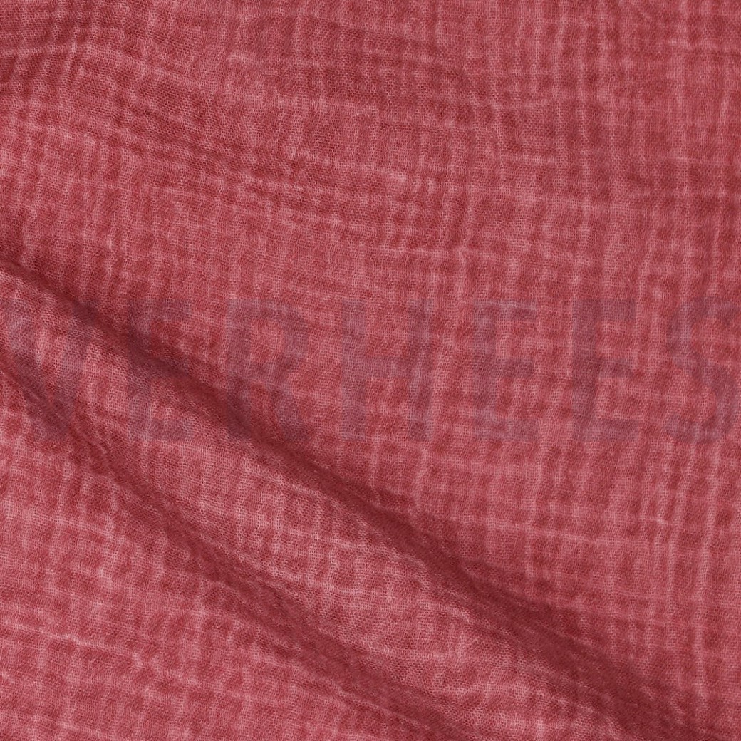 DOUBLE GAUZE STONE WASHED LIGHT ROSE #3