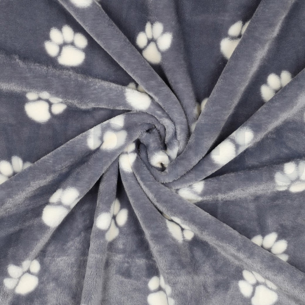 FLEECE DOG PAW LIGHT GREY #3