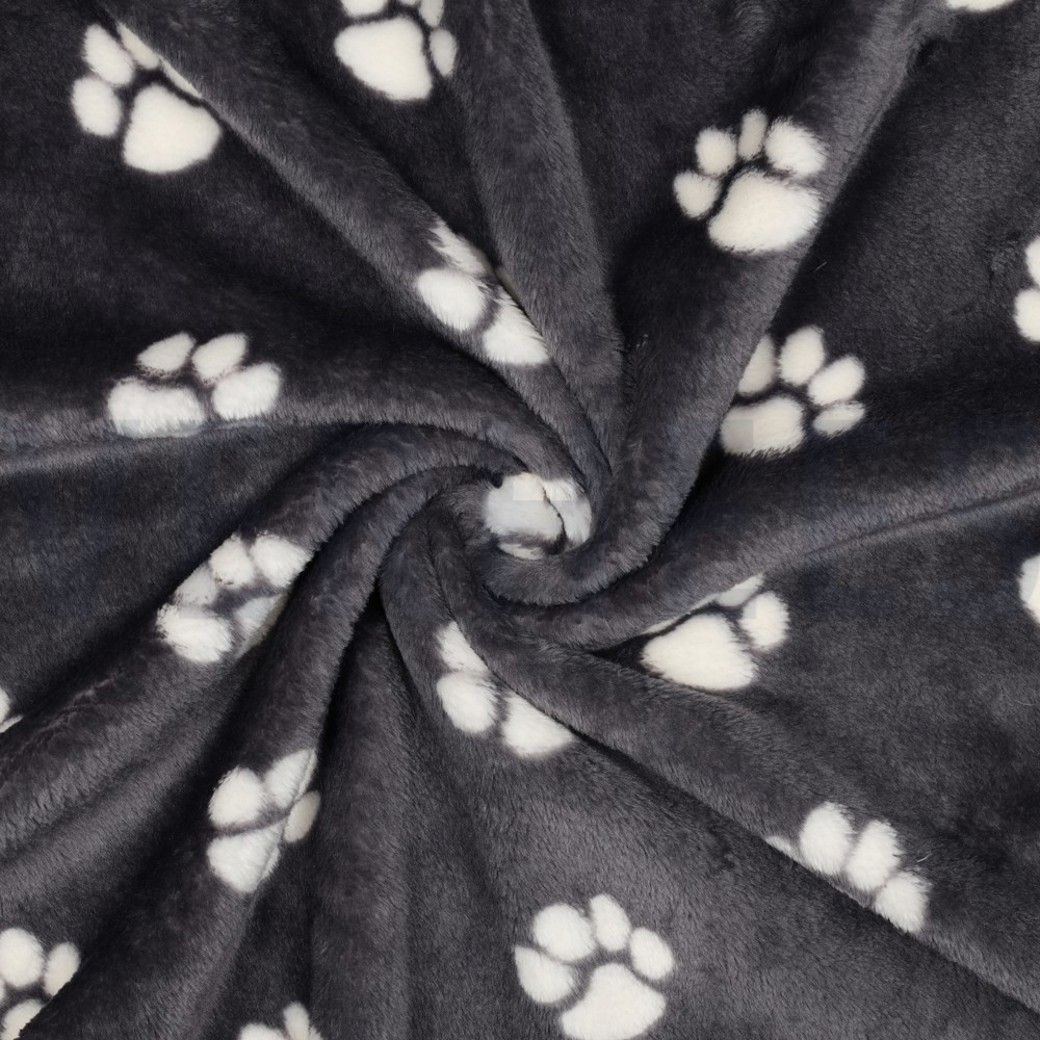 FLEECE DOG PAW DARK GREY #3
