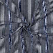 JACQUARD YARN DYED STRIPES NAVY (thumbnail) #3
