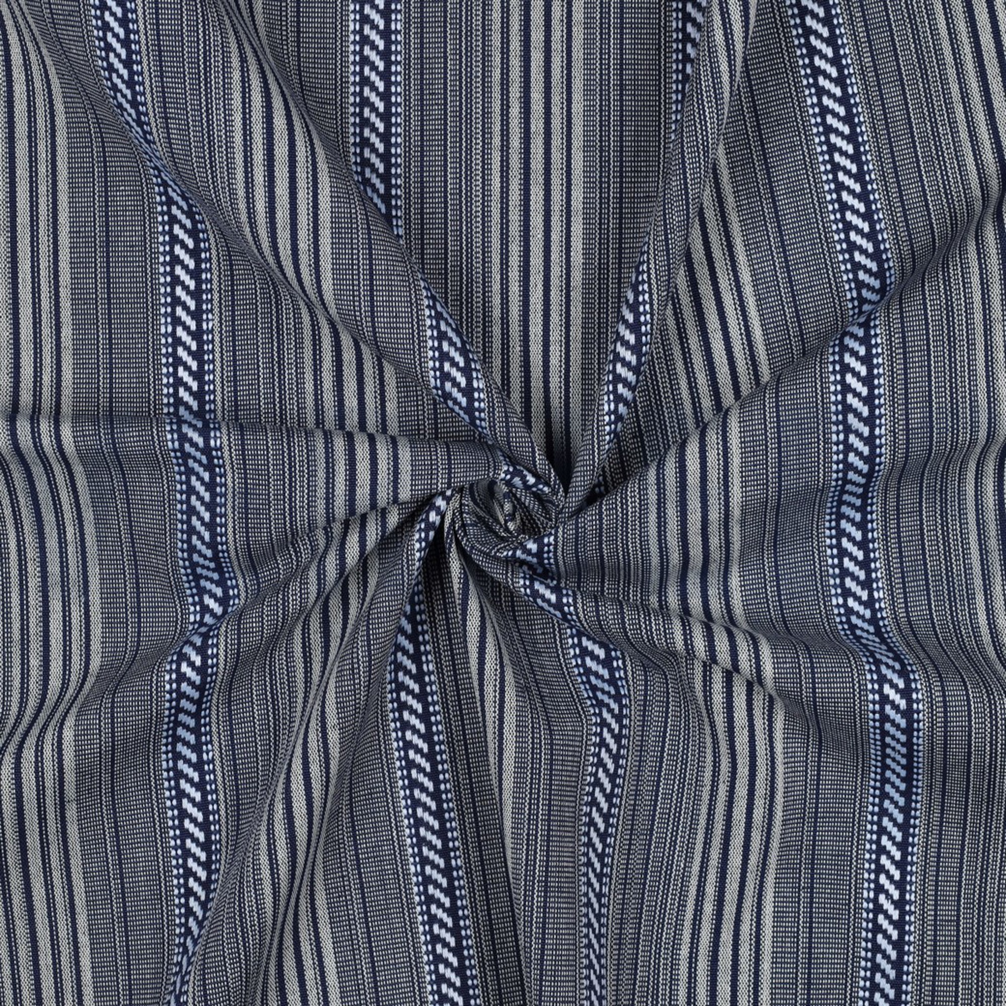 JACQUARD YARN DYED STRIPES NAVY (high resolution) #3
