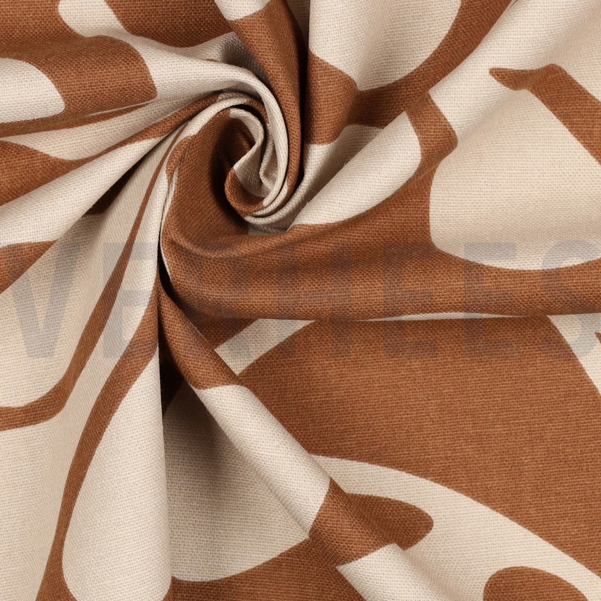 CANVAS VINTAGE LEAVES COGNAC (high resolution) #3