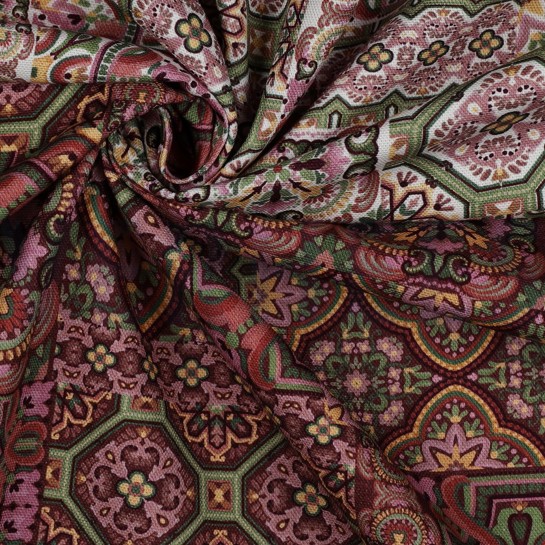 CANVAS DIGITAL MOSAIK BORDEAUXROT #7