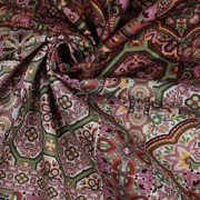 CANVAS DIGITAL MOZAIC WHITE / BORDEAUX (thumbnail) #3