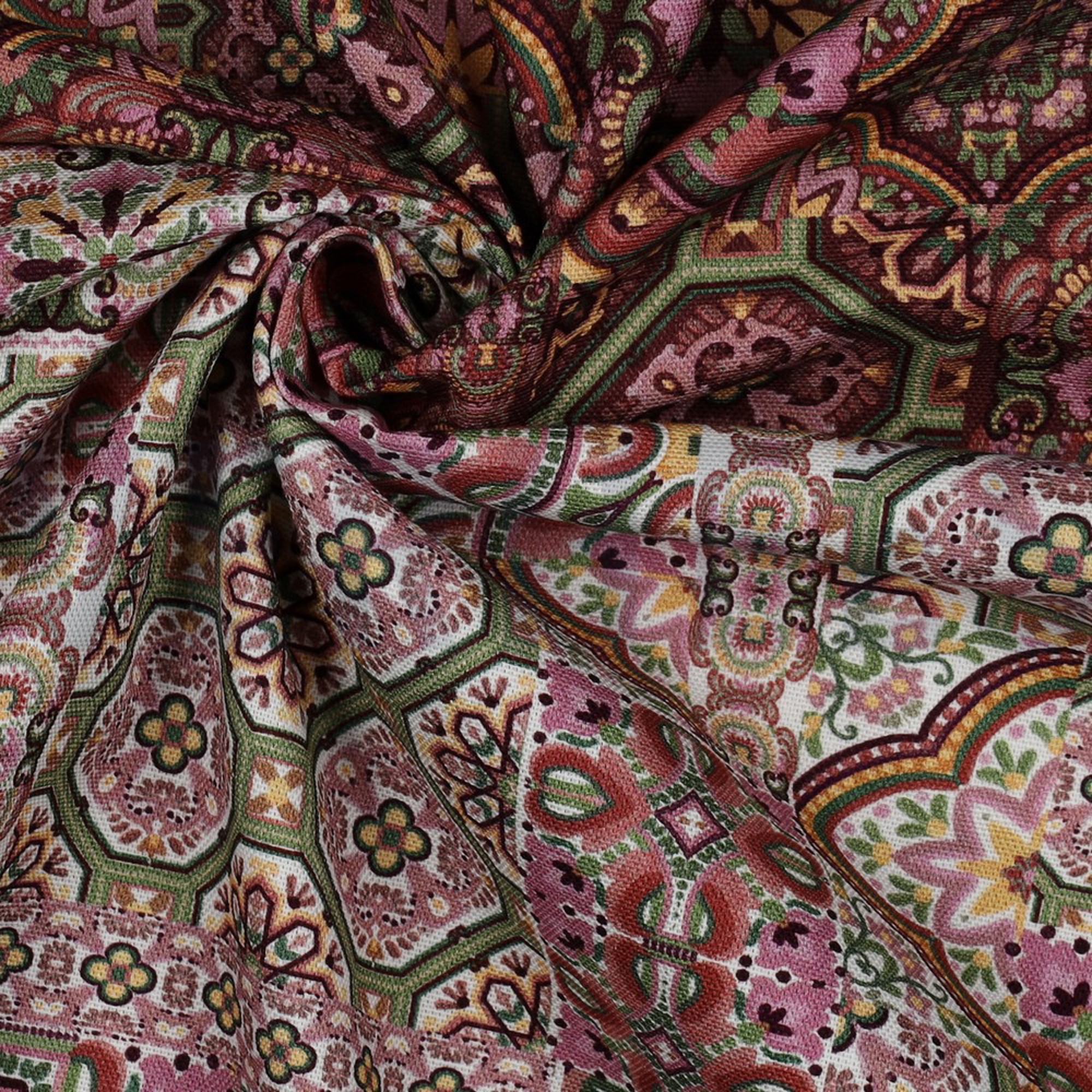 CANVAS DIGITAL MOZAIC WHITE / BORDEAUX (high resolution) #3