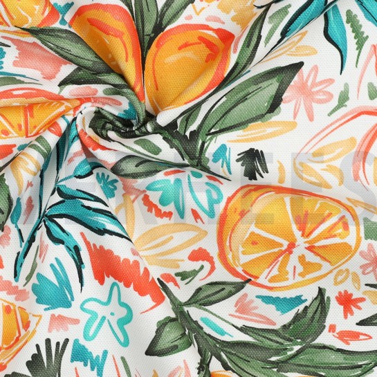 CANVAS DIGITAL ORANGEN WEISS #7