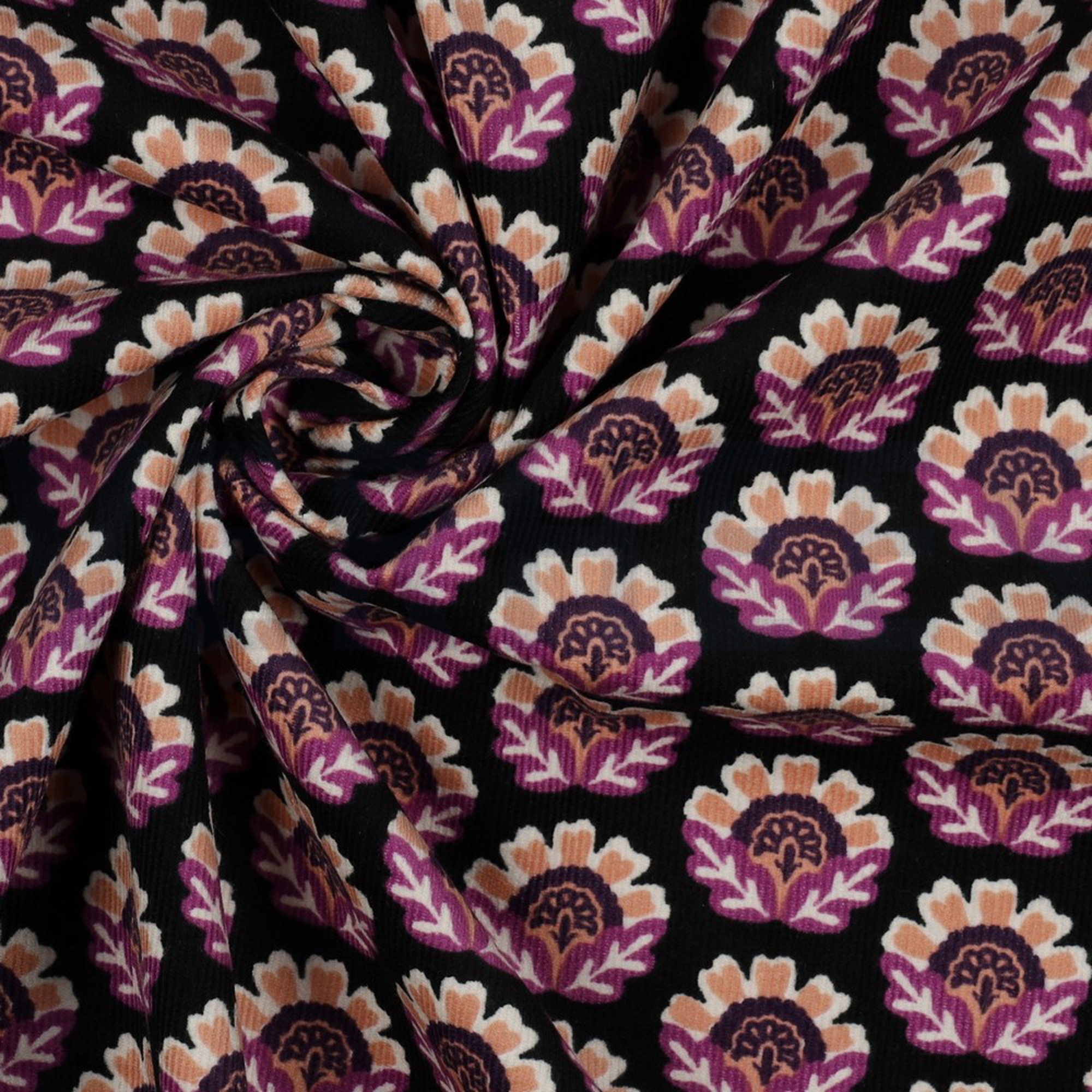 BABYCORD FLOWERS BLACK (high resolution) #3