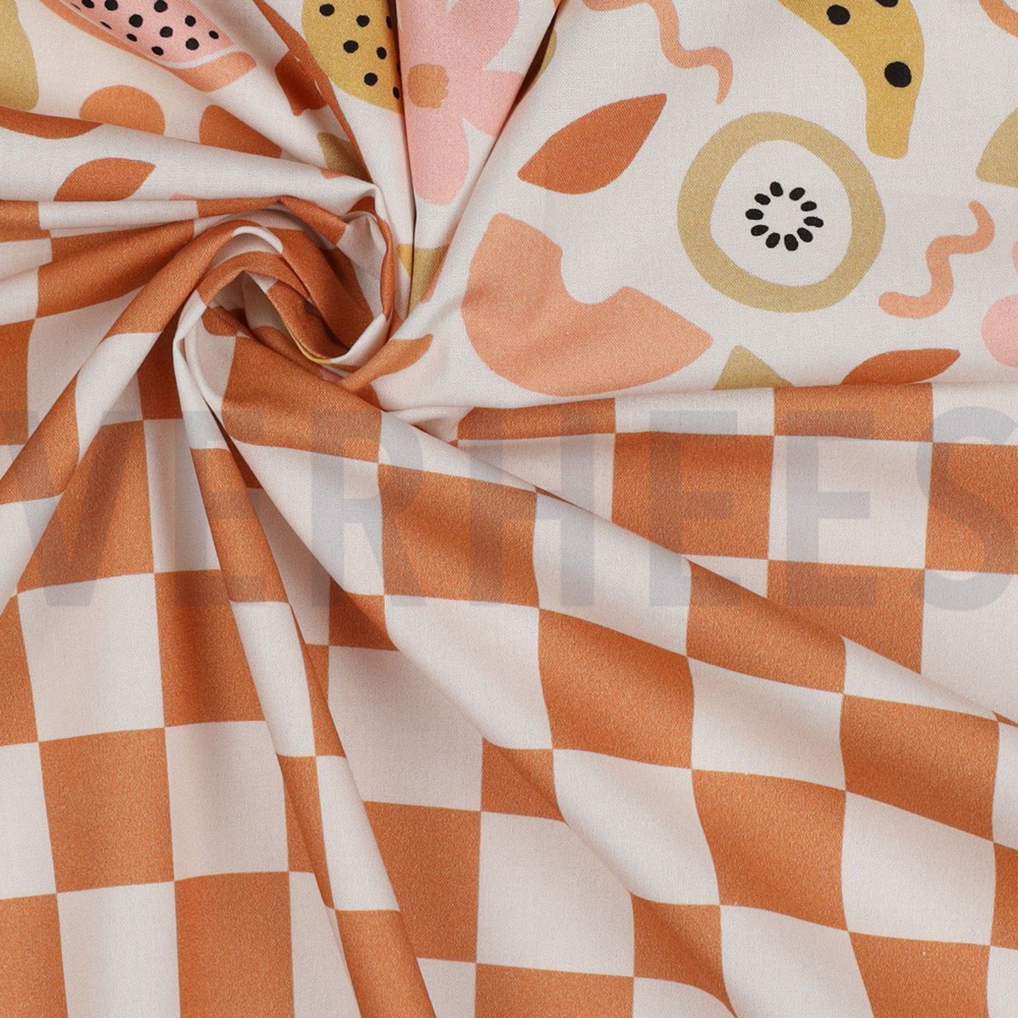 FINE POPLIN FRUIT OFF-WHITE / ORANGE (high resolution) #3