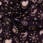 FINE POPLIN GLITTER PAISLEY DARK PURPLE (thumbnail) #3