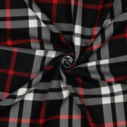 TARTAN CHECK BLACK/WHITE/RED BIG (thumbnail) #3