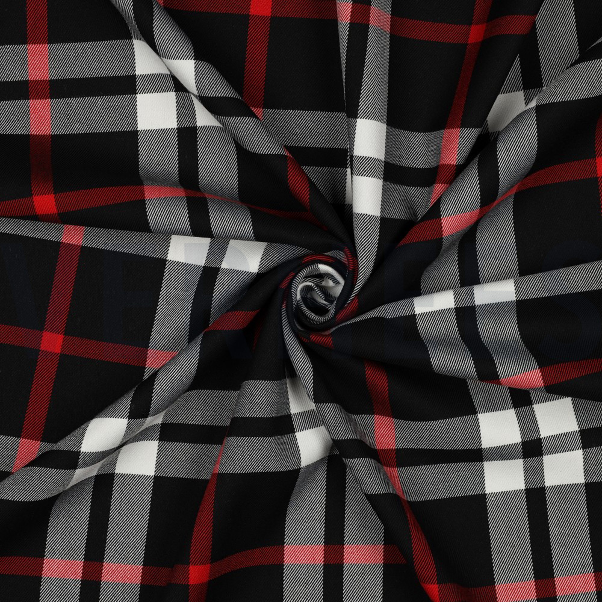 TARTAN CHECK BLACK/WHITE/RED BIG (high resolution) #3