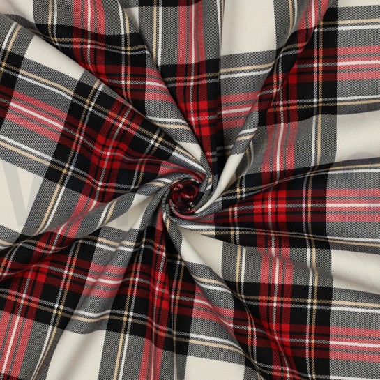 TARTAN CHECK SCHWARZ/ WEISS #7