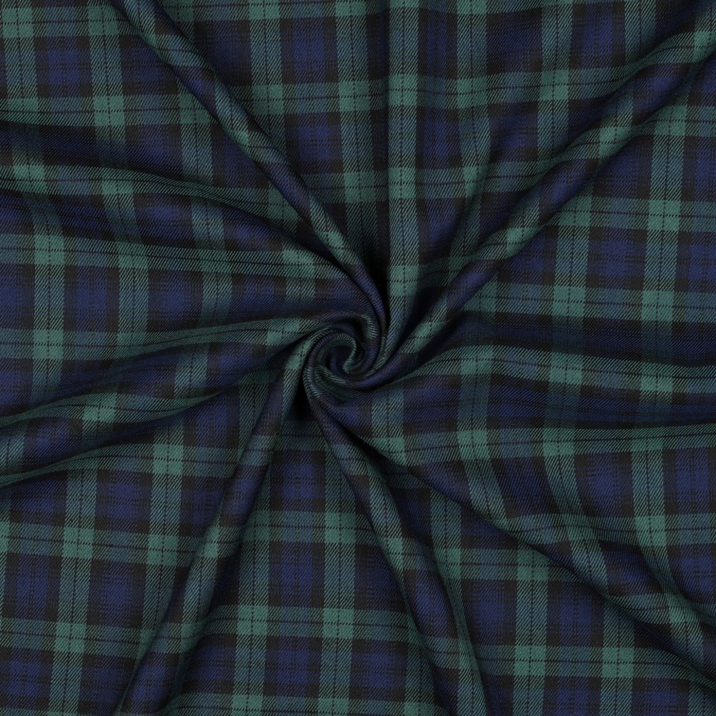 TARTAN CHECK BLACK/BLUE/GREEN/SMALL #3