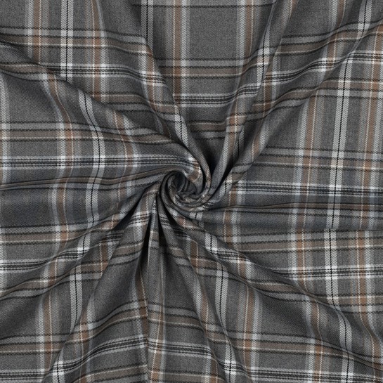 TARTAN CHECK GRAU / BEIGE #7