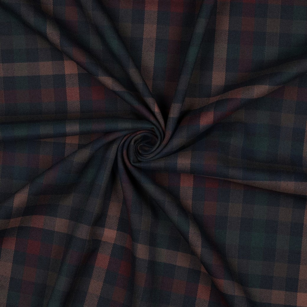 TARTAN CHECK NAVY/RED/CAMEL/GREEN #3