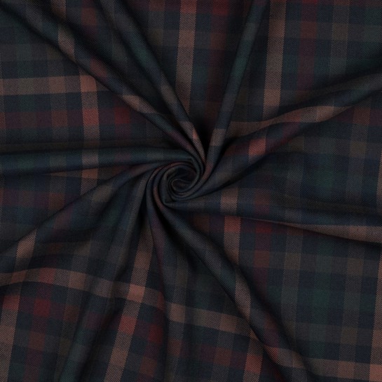 TARTAN CHECK MARINEBLAU/ ROT/ CAMEL/ GRÜN #7