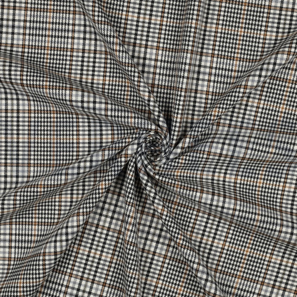 TARTAN CHECK ECRU/BROWN/BLACK #3
