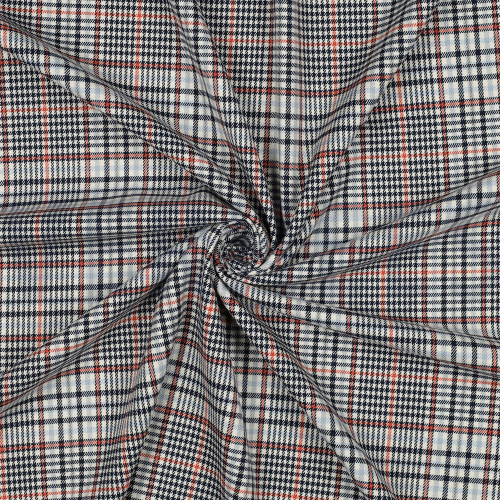 TARTAN CHECK ECRU/NAVY/ORANGE (high resolution) #3