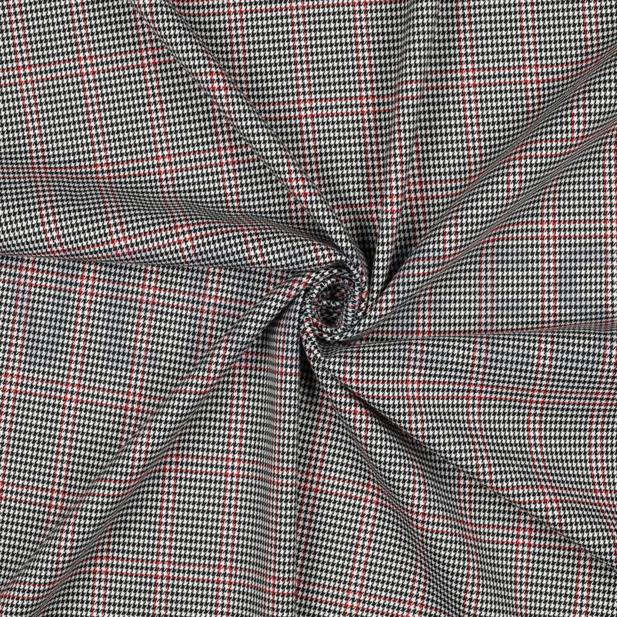 TARTAN CHECK BLACK/WHITE/RED (high resolution) #3