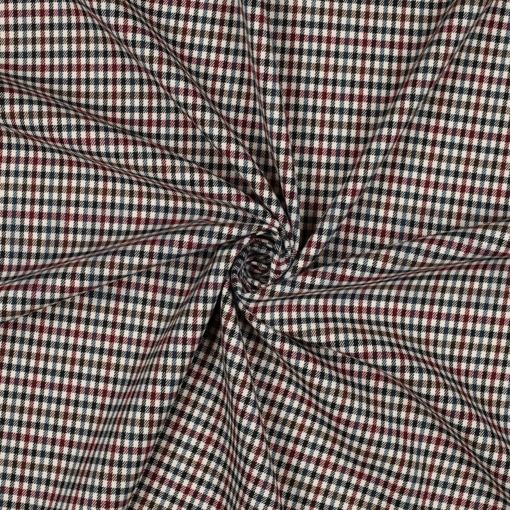 TARTAN CHECK OFF-WHITE/PETROL/BORDEAUX #3