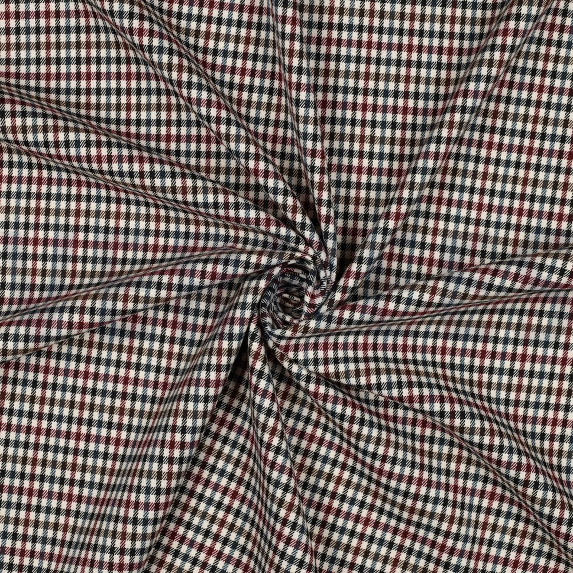 TARTAN CHECK OFF-WHITE/PETROL/BORDEAUX (high resolution) #3