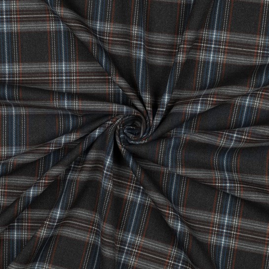 TARTAN CHECK GRAU / HELLBLAU / WEISS #7