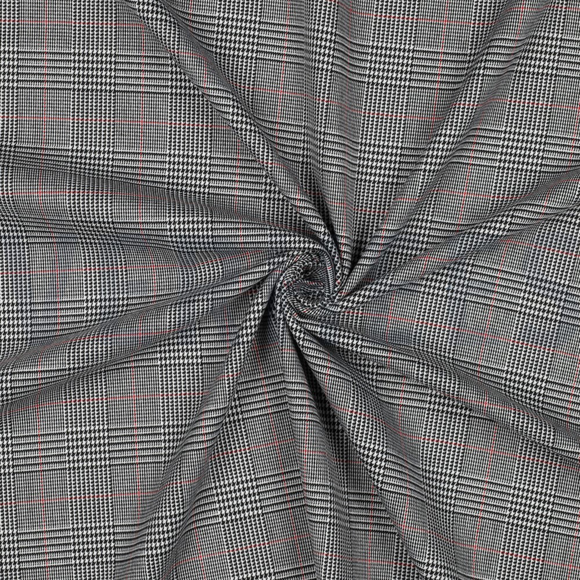 TARTAN CHECK BLACK/WHITE/RED (high resolution) #3