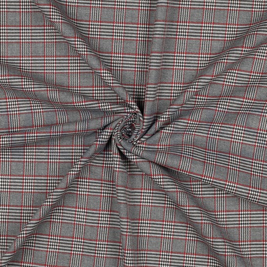TARTAN CHECK SCHWARZ/ WEISS #7