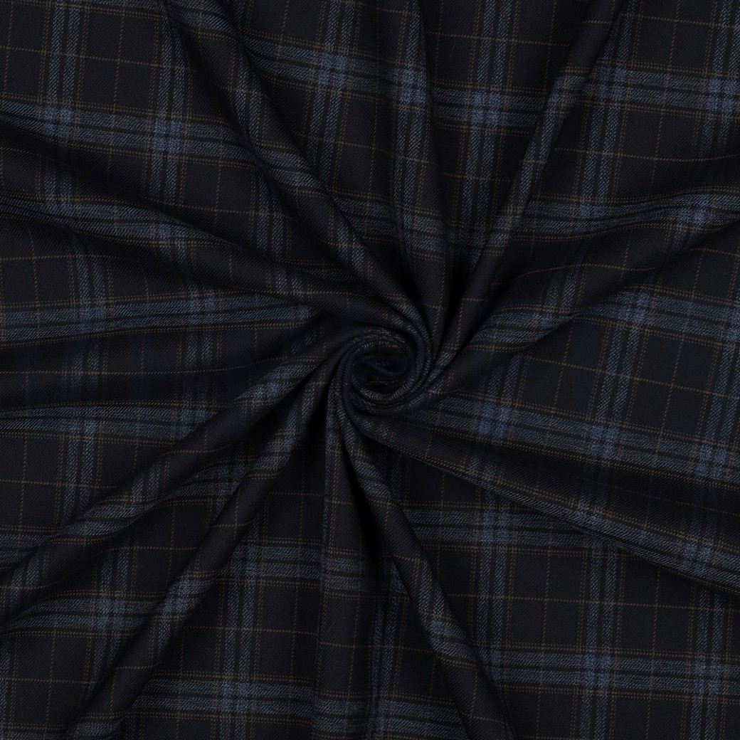 TARTAN CHECK NAVY/JEANS/CAMEL #3