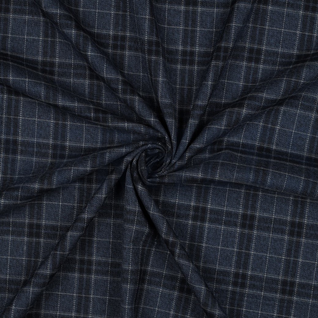 TARTAN CHECK JEANS/NAVY/GREY #3
