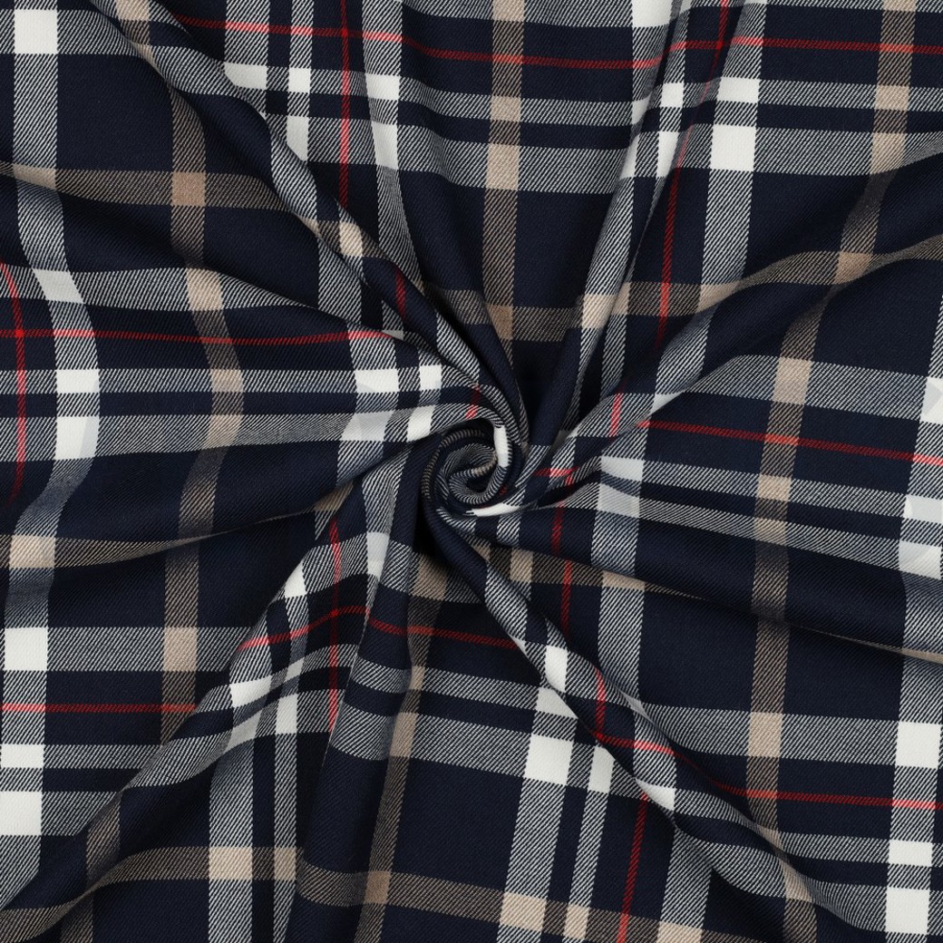 TARTAN CHECK NAVY/WHITE/CAMEL/RED #3