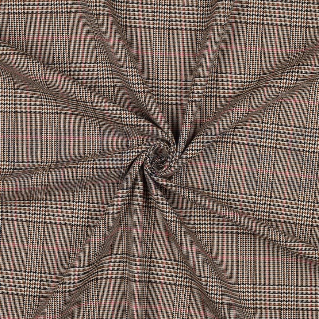 TARTAN CHECK CAMEL/PINK #3