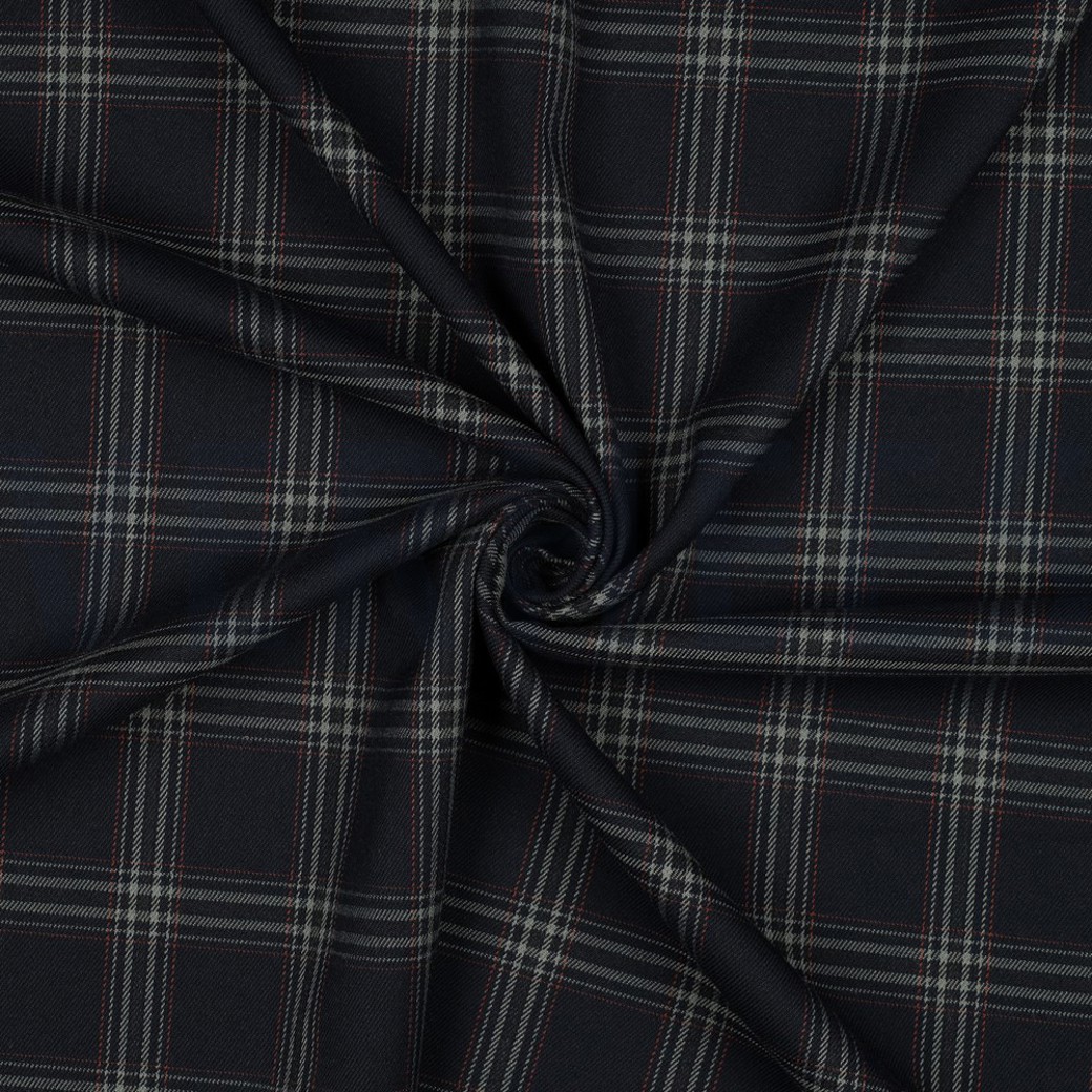 TARTAN CHECK NAVY/GREY/RED #3