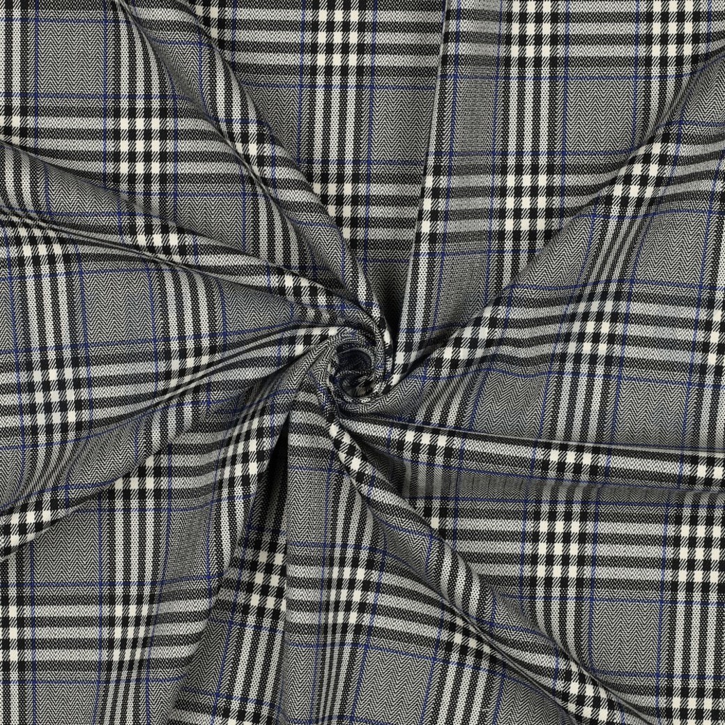 TARTAN CHECK GREY/BLACK/COBALT #3