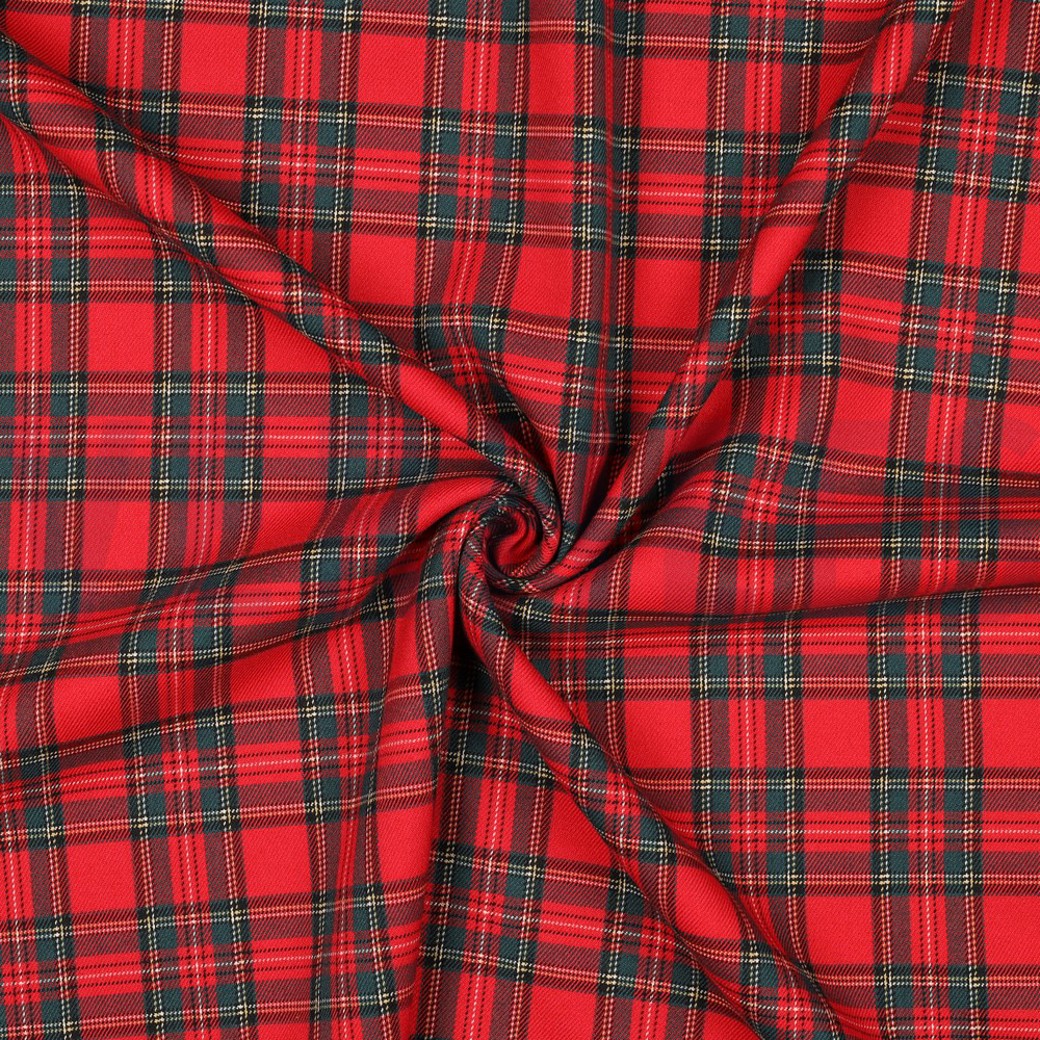 SCOTTISH CHECK RED #3