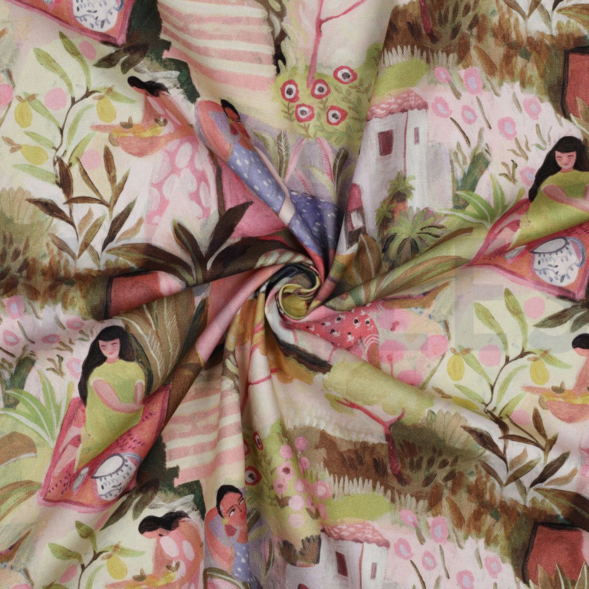 CANVAS DIGITAL TROPICAL GARDEN MULTICOLOUR (high resolution) #3