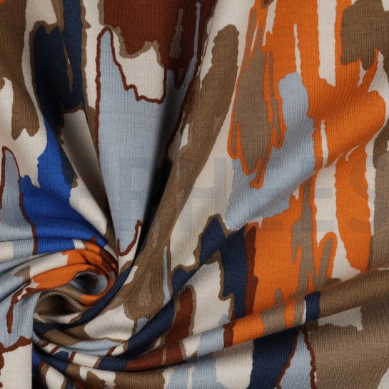 SOFT SWEAT ABSTRACT MALEREI BEIGE #7