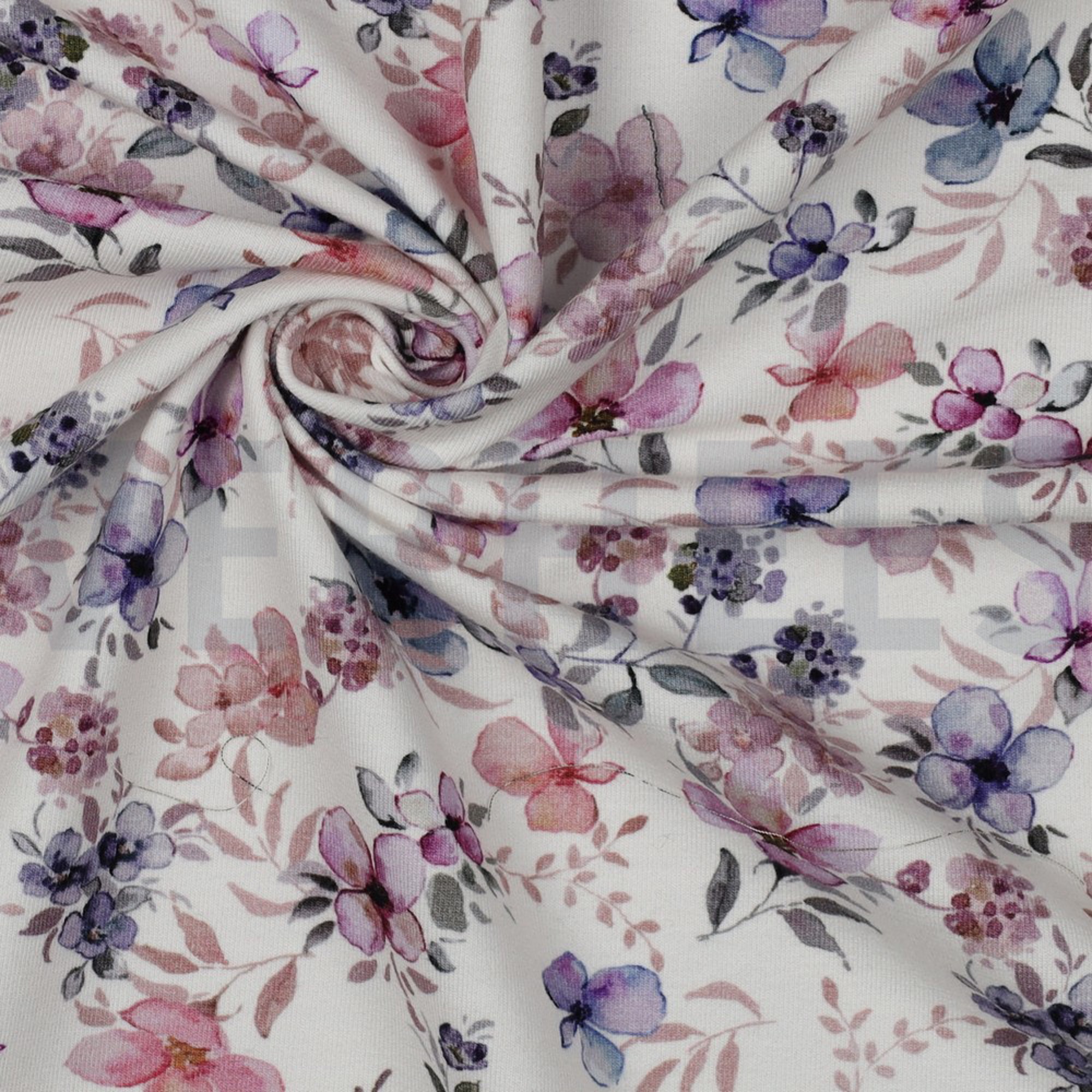 JERSEY GOTS DIGITAL FLOWERS OFF-WHITE (high resolution) #3