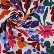 DOUBLE GAUZE FLOWERS WHITE (thumbnail) #3