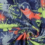 JERSEY MELANGE NEON GRAFFITI NAVY MELANGE (thumbnail) #3