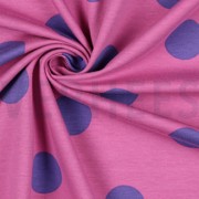 FRENCH TERRY BIG DOTS FUCHSIA (thumbnail) #3