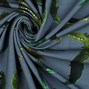 FRENCH TERRY DIGITAL CROCODILE JEANS (thumbnail) #3