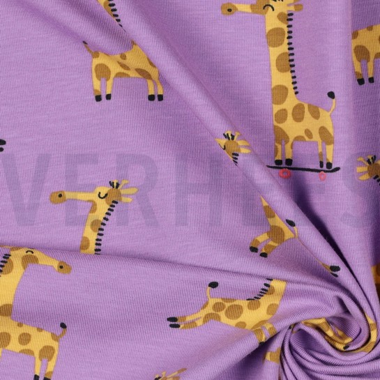 JERSEY GIRAFFEN LAVENDEL #7