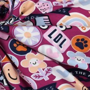 JERSEY PATCHES AND STRIPES FUCHSIA (thumbnail) #3