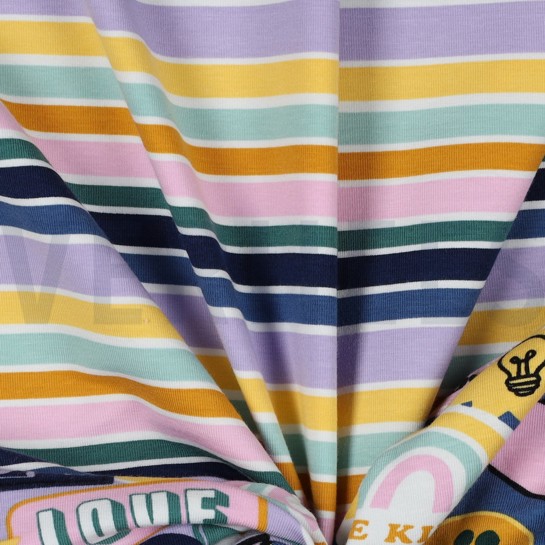 JERSEY PATCHS ET RAYURES MULTICOLORE #7