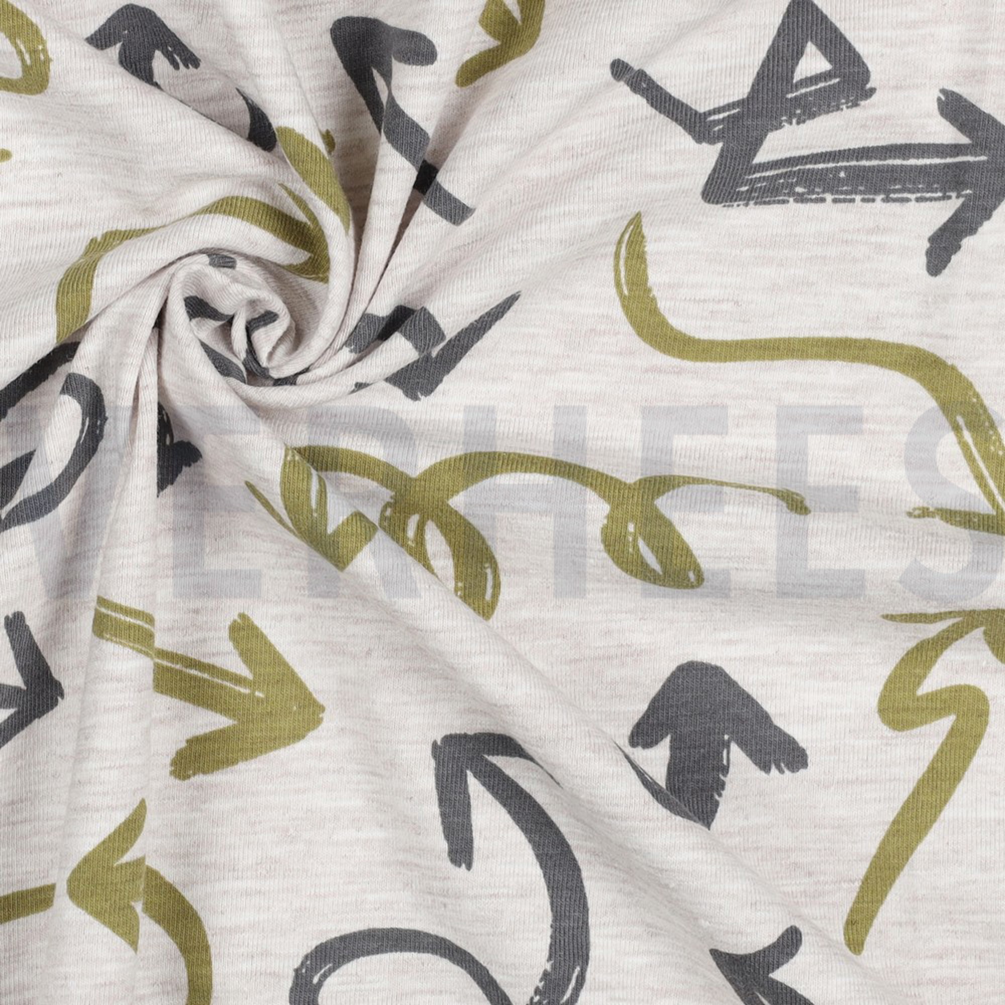 JERSEY MELANGE ARROWS BEIGE MELANGE (high resolution) #3